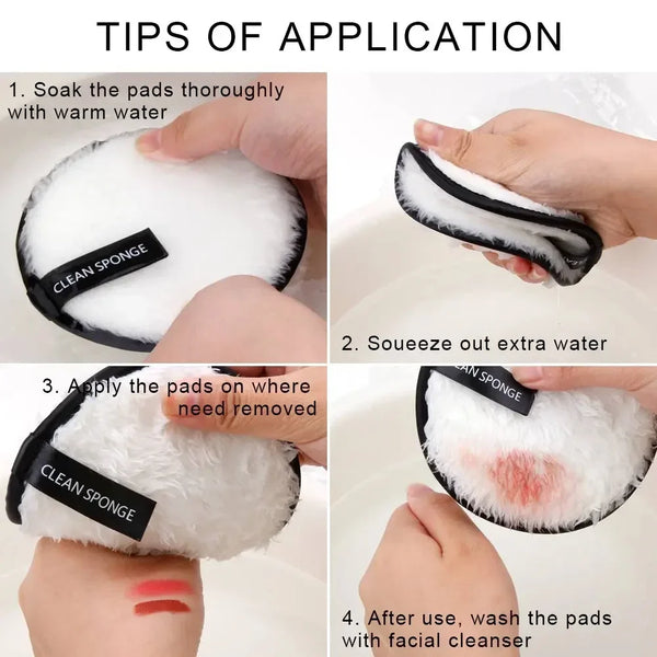 Makeup Remover Microfiber Puff  Cleansing